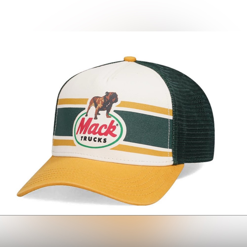 Mack Trucks Yellow and Black Trucker Hat - Urban Outfitters